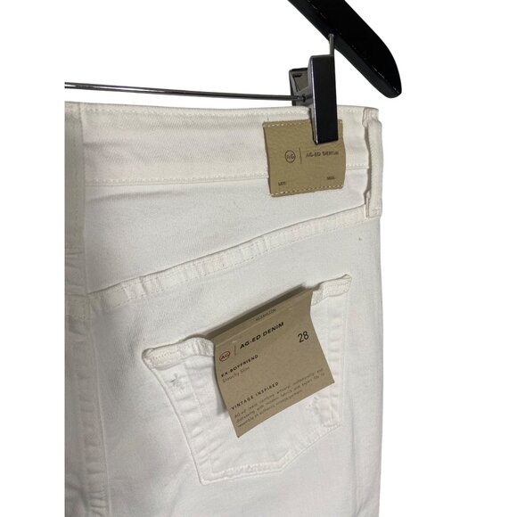 NWT AG Adriano Goldschmied Ex Boyfriend Slim 1 Year Vivid White Jeans-sz 28 - Picture 11 of 14